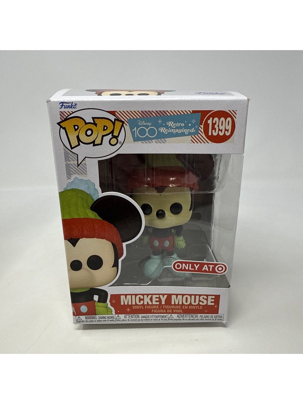 Funko Pop! Disney 100 Retro Reimagined Mickey Mouse #1399 Target Exclusive NEW
